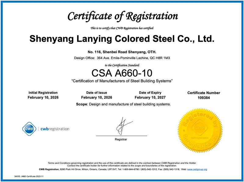 CSA A660-10