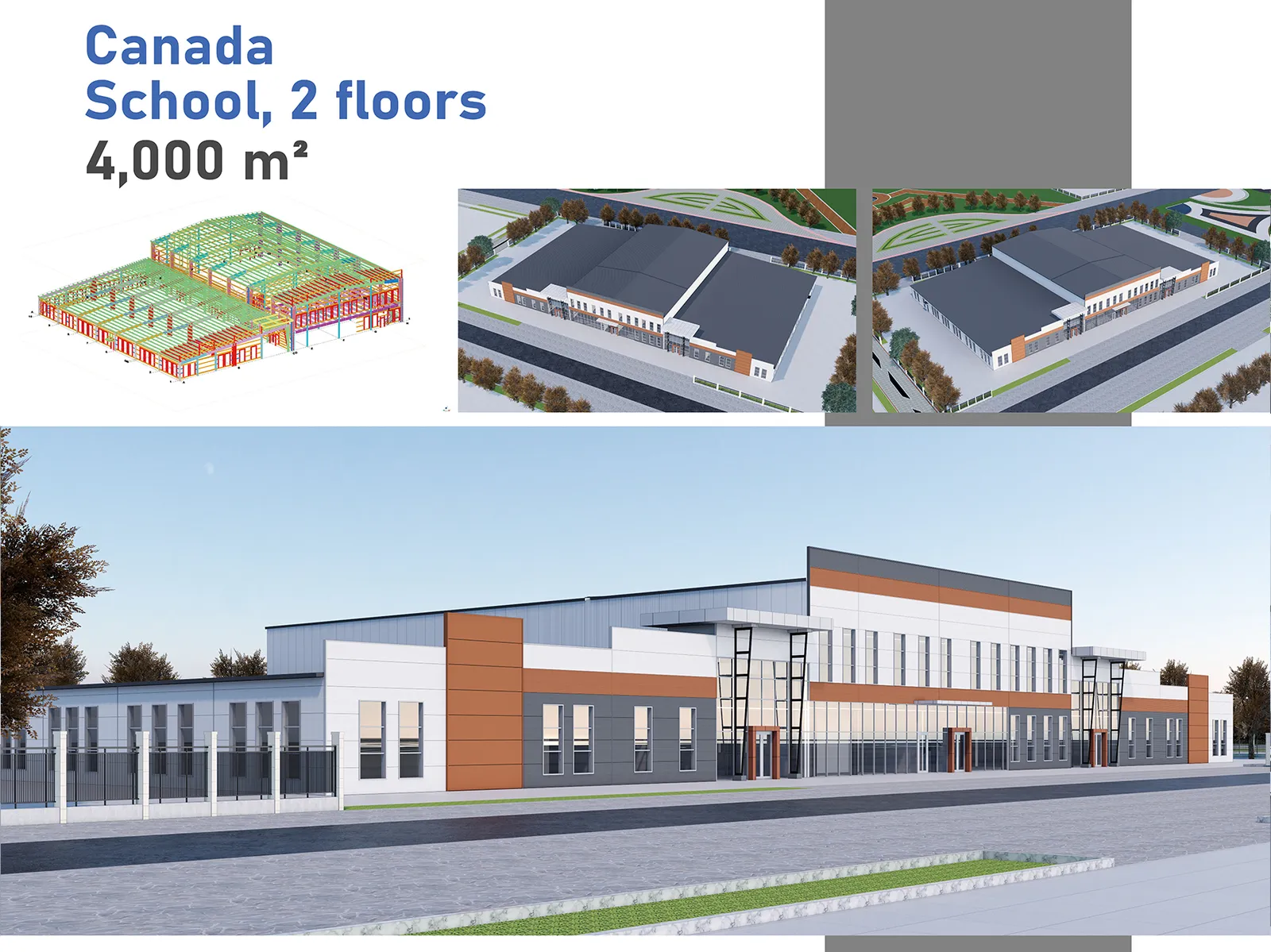 Canadá, Escuela, 2 Pisos, 4,000 m² - 1