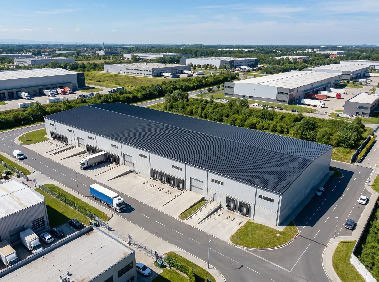 Distribution Centres steel building application