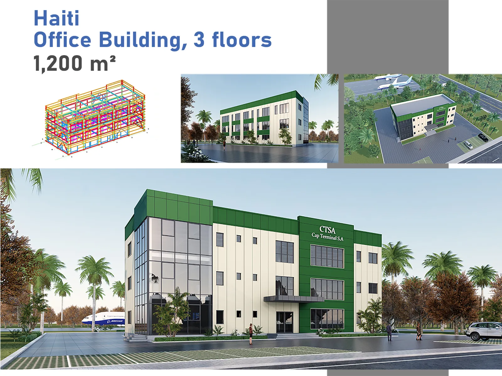 Haití, Edificio de Oficinas, 3 Pisos, 1,200 m² - 1