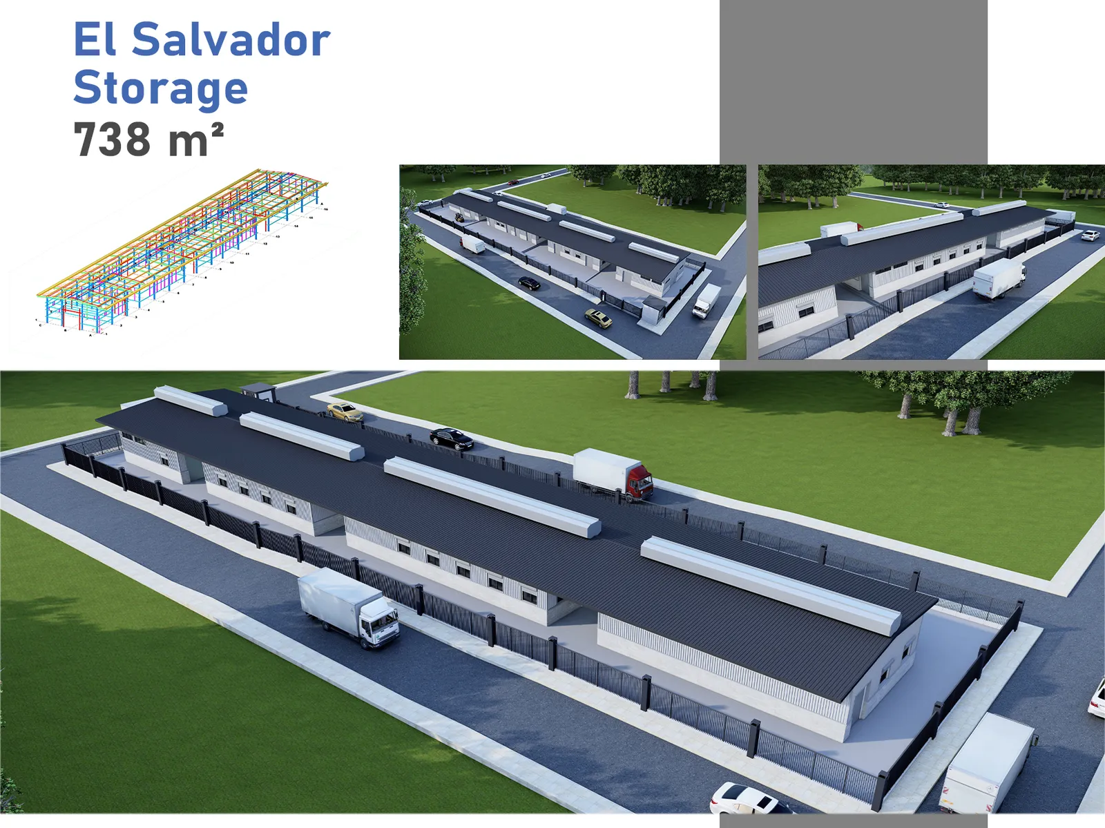 El Salvador, Edificio de Almacenamiento, 738 m² - 1
