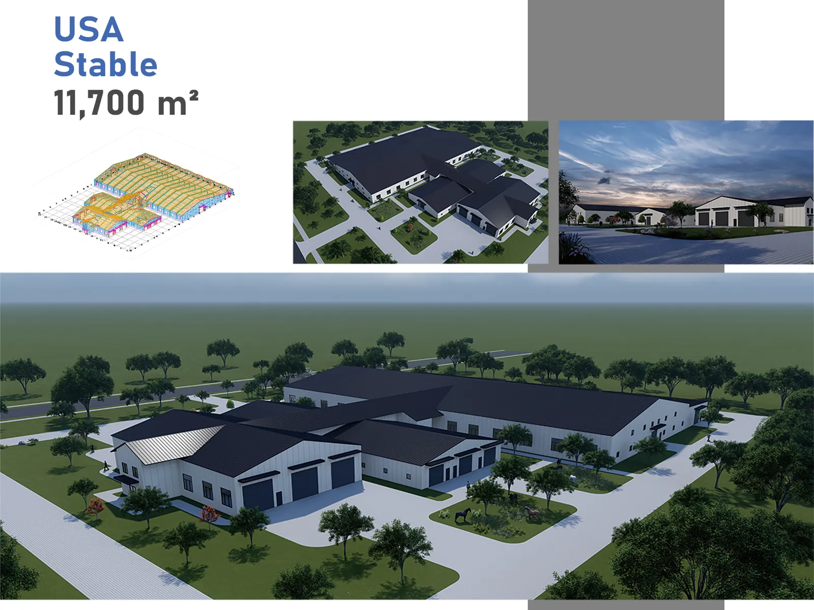 EE.UU., Establo, 11,700 m² - 1